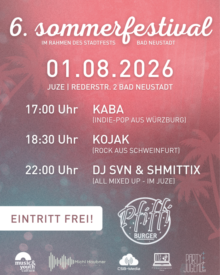 Mehr über den Artikel erfahren 01.08.2026 – 6. Sommerfestival